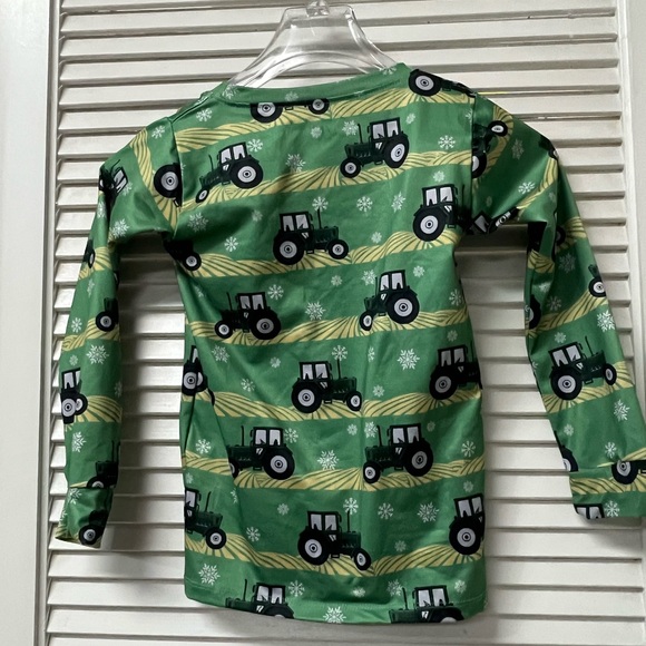 AMERICAN FARM CO ✨Green Tractor Print pajamas YM - Picture 10 of 11